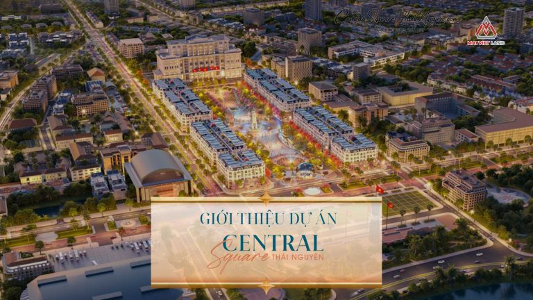 Phối cảnh dự án Central Square Thái Nguyên từ trên cao.