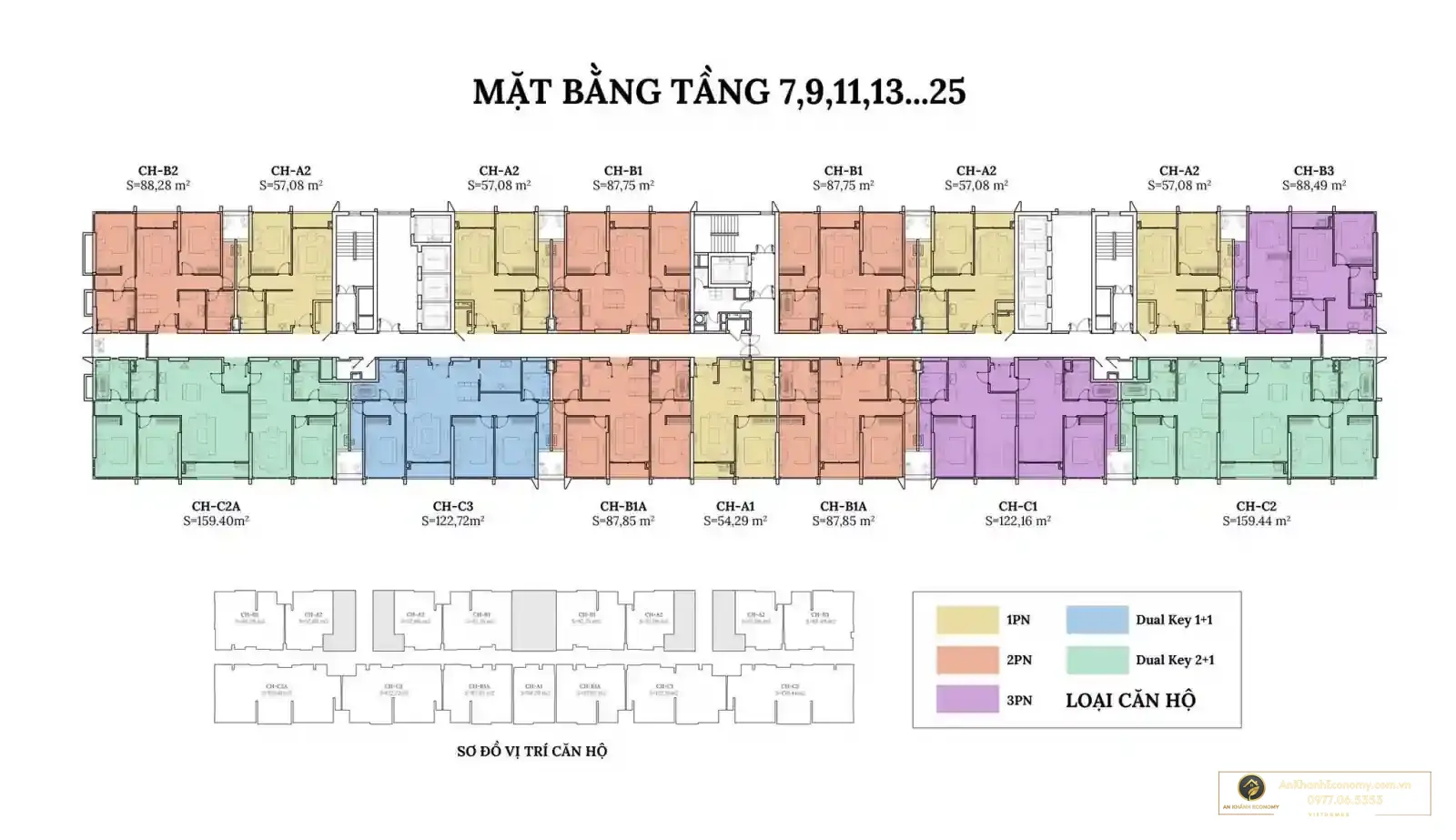 Mặt bằng tổng Hinode Suite 28A Phạm Hùng