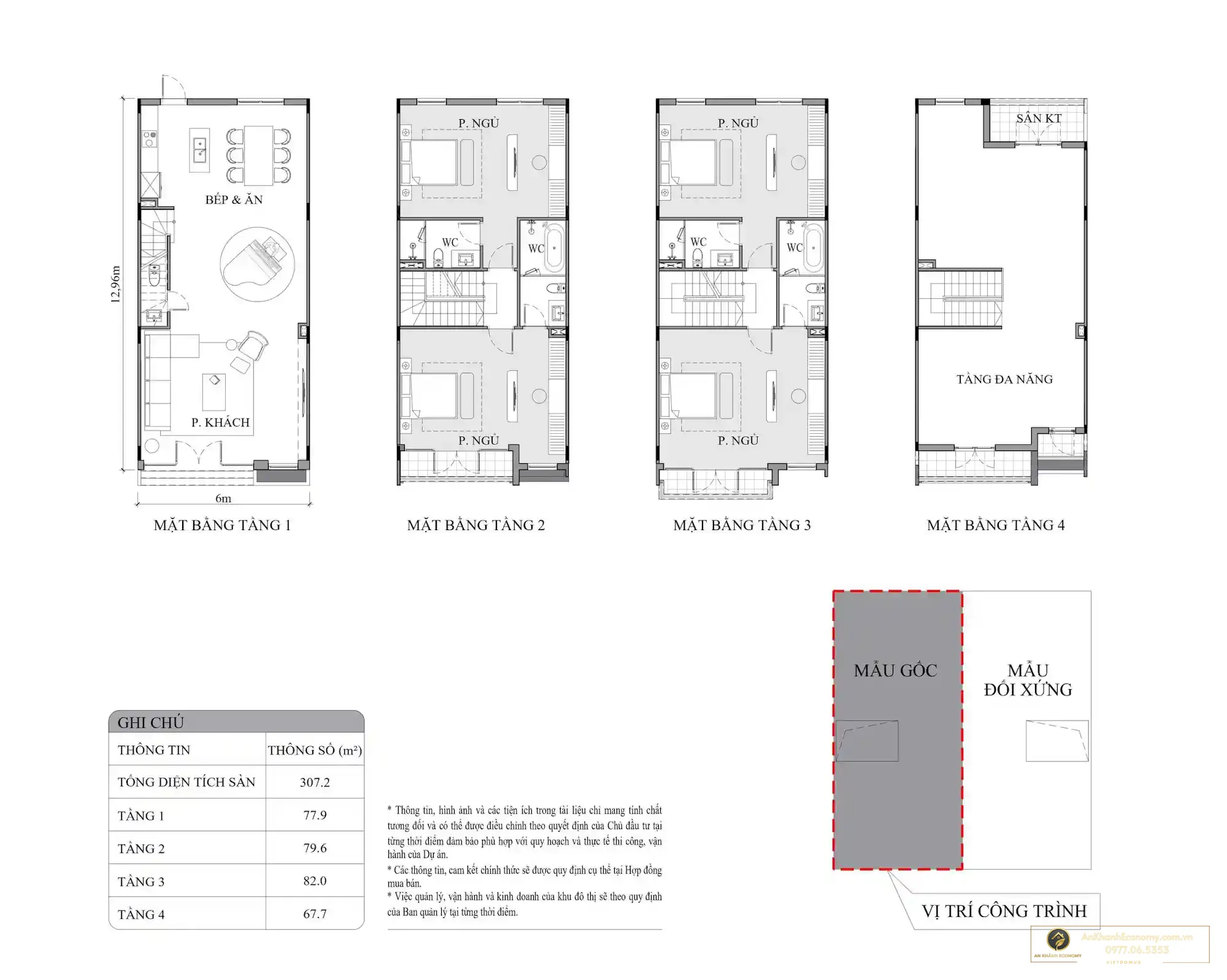Bản vẽ liền kề 6×16m Vinhomes King Park